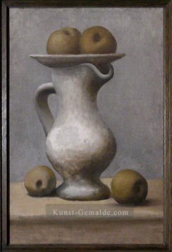  1913 - Stillleben au pichet et aux pommes 1913 kubist Pablo Picasso